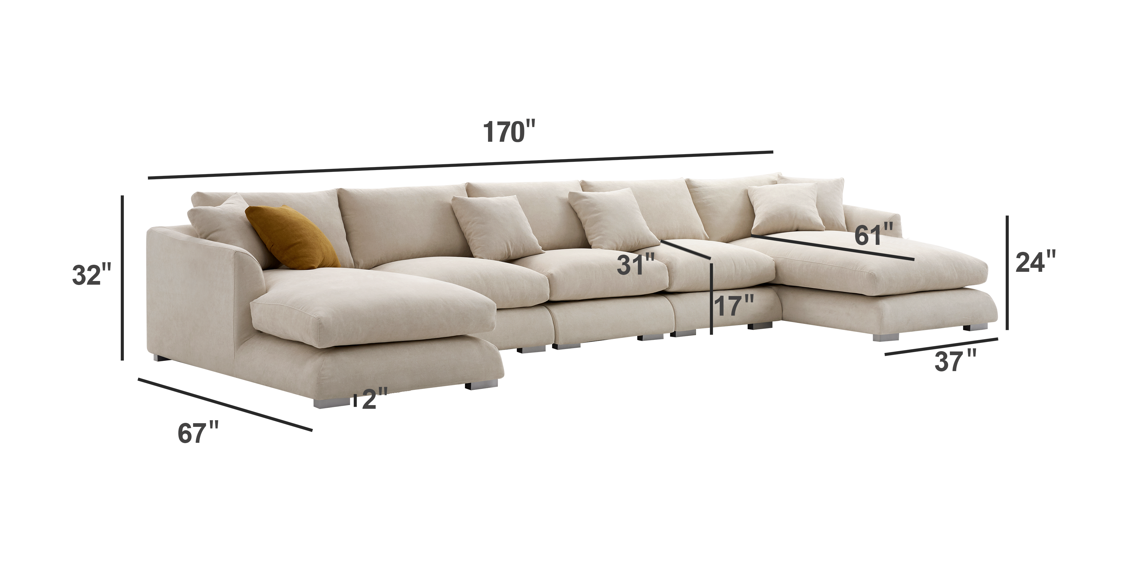5-Seats-U-Shaped-Sectional-dimension
