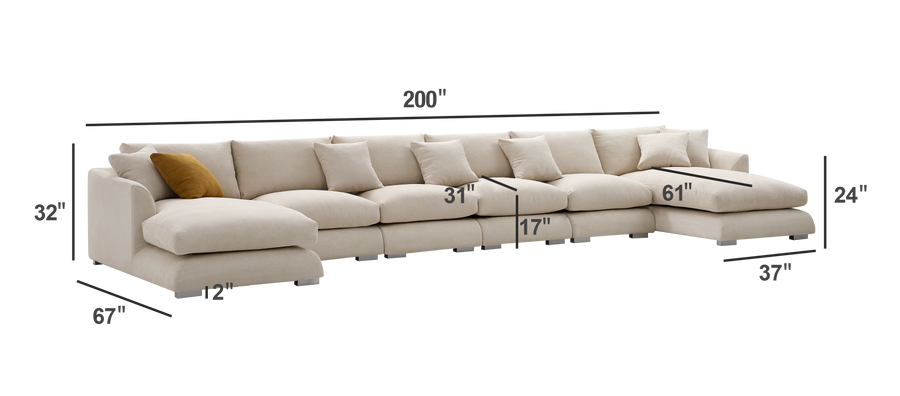 6-Seats-U-Shaped-Sectional-dimension