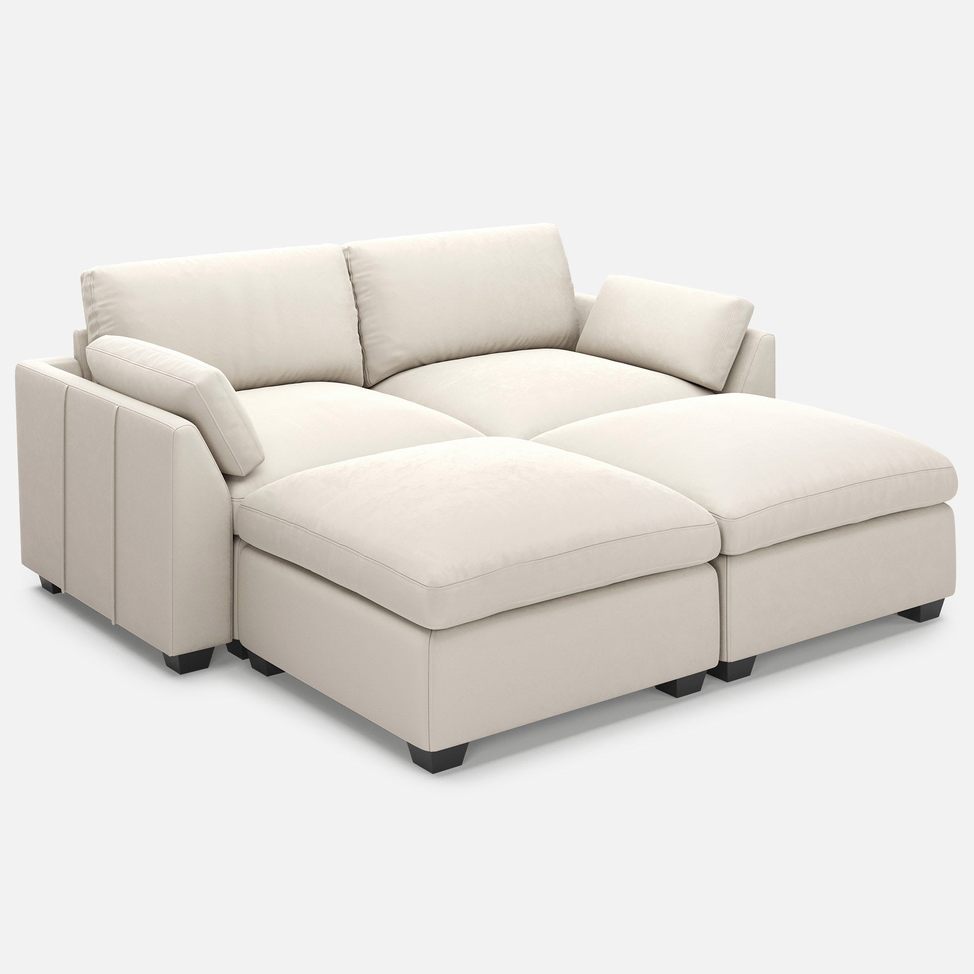 Uteeran Oversized Cloud 4 Seats Sleeper Sofa