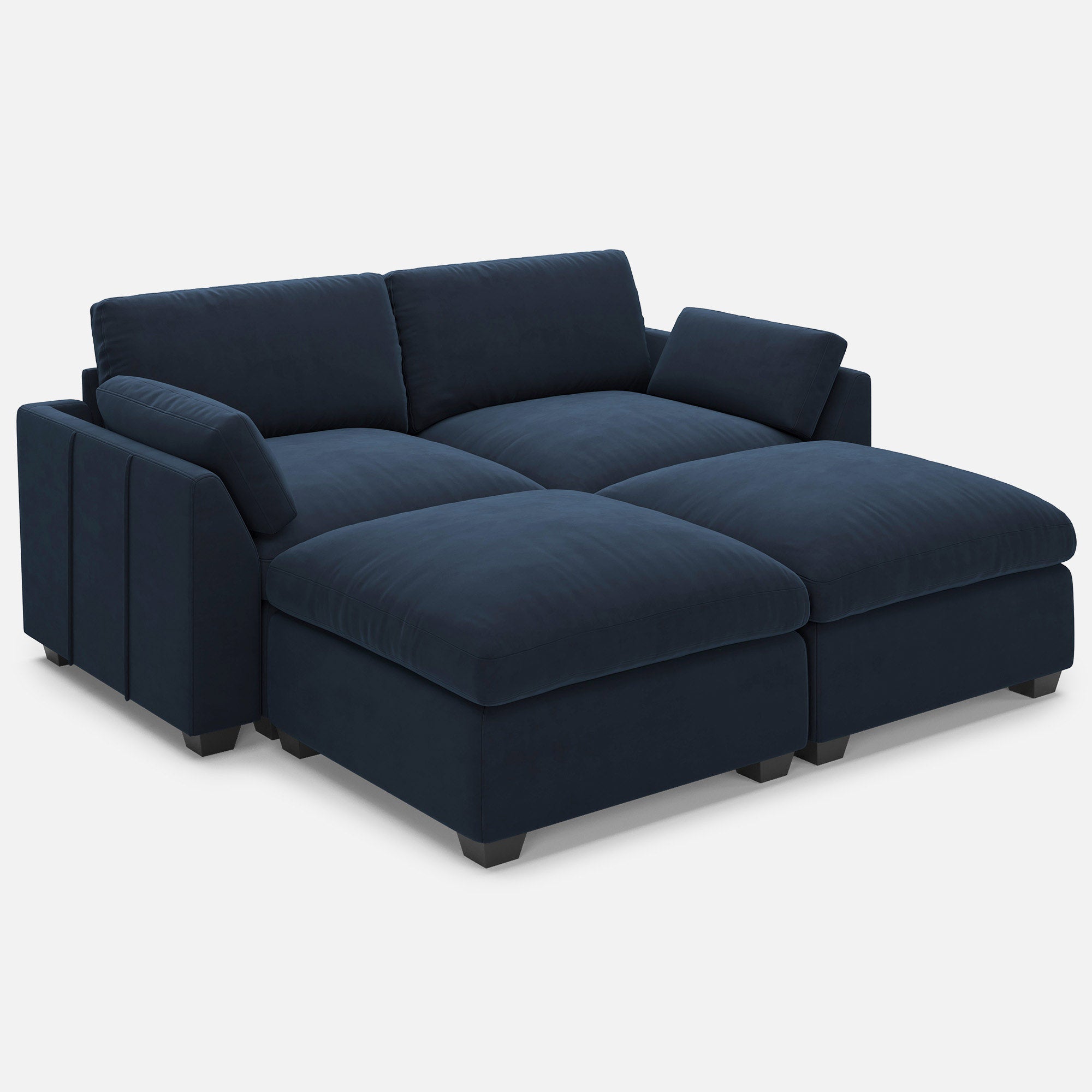 Uteeran Oversized Cloud 4 Seats Sleeper Sofa