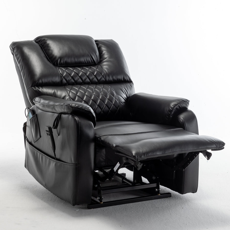 Sand-Black-/-Faux-Leather