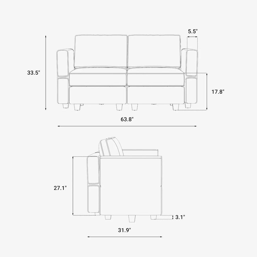 Loveseat-dimension