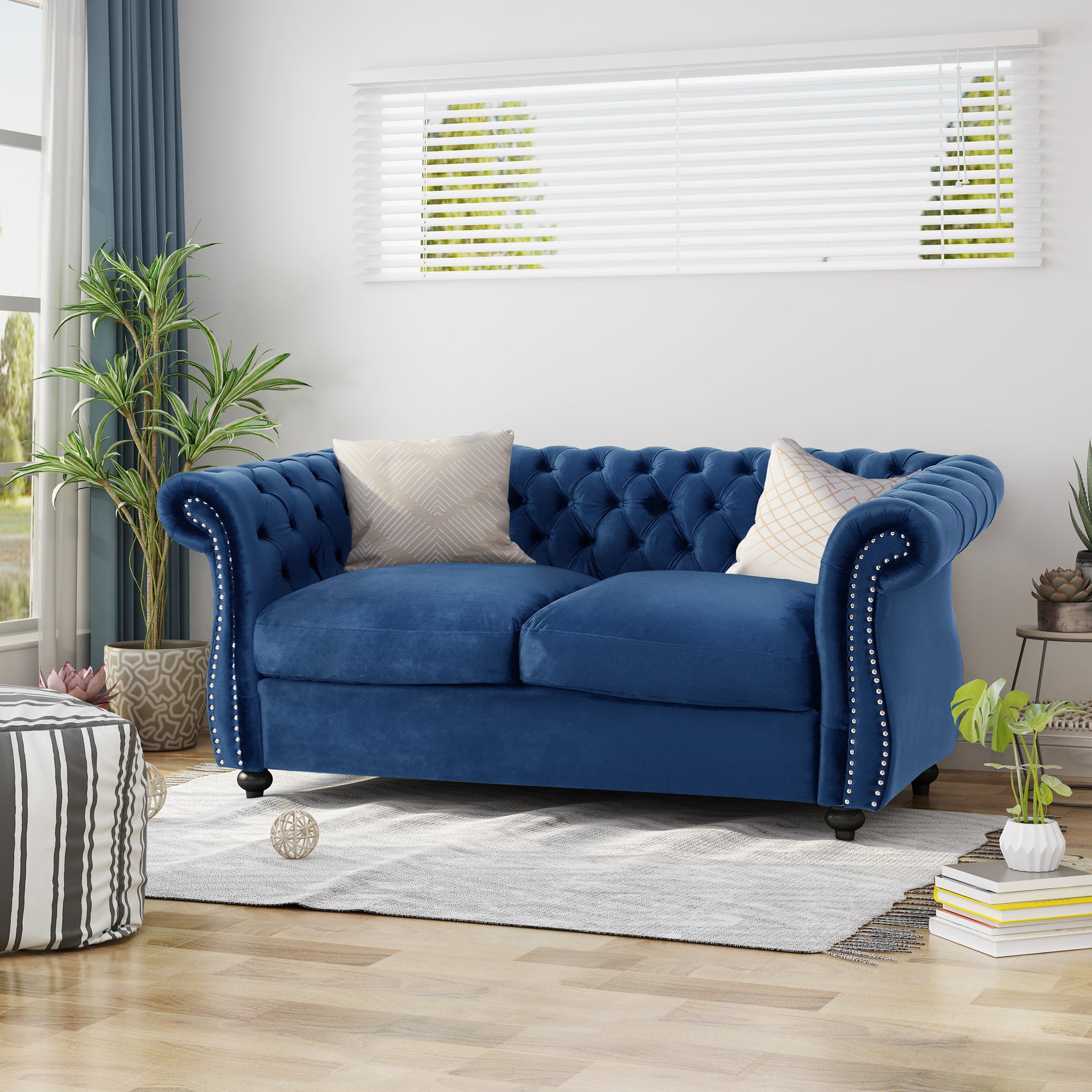 Veldora Chesterfield Loveseat Sofa