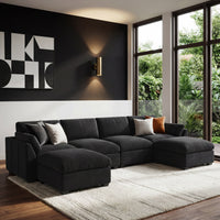 Midnight-Black-/-Velvet-6-Seat-U-Shaped-Open-Sectional