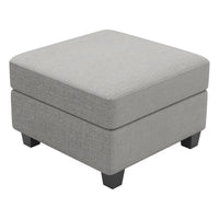 Cloud-Grey-/-Chenille-Module-Ottoman