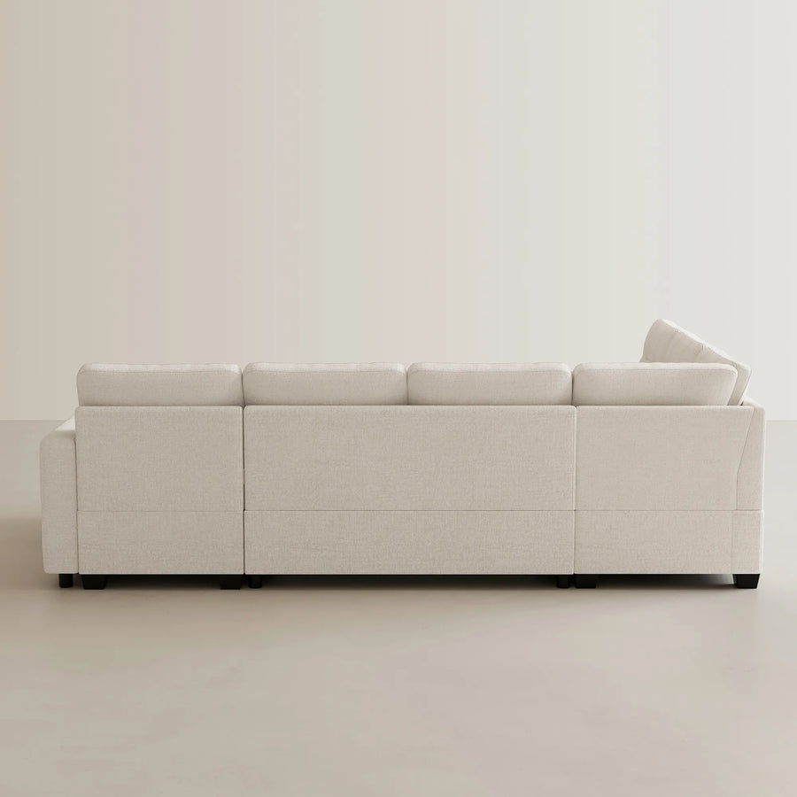 misty-white-/-chenille-7-Seat-U-Shaped-Pullout-Sectional