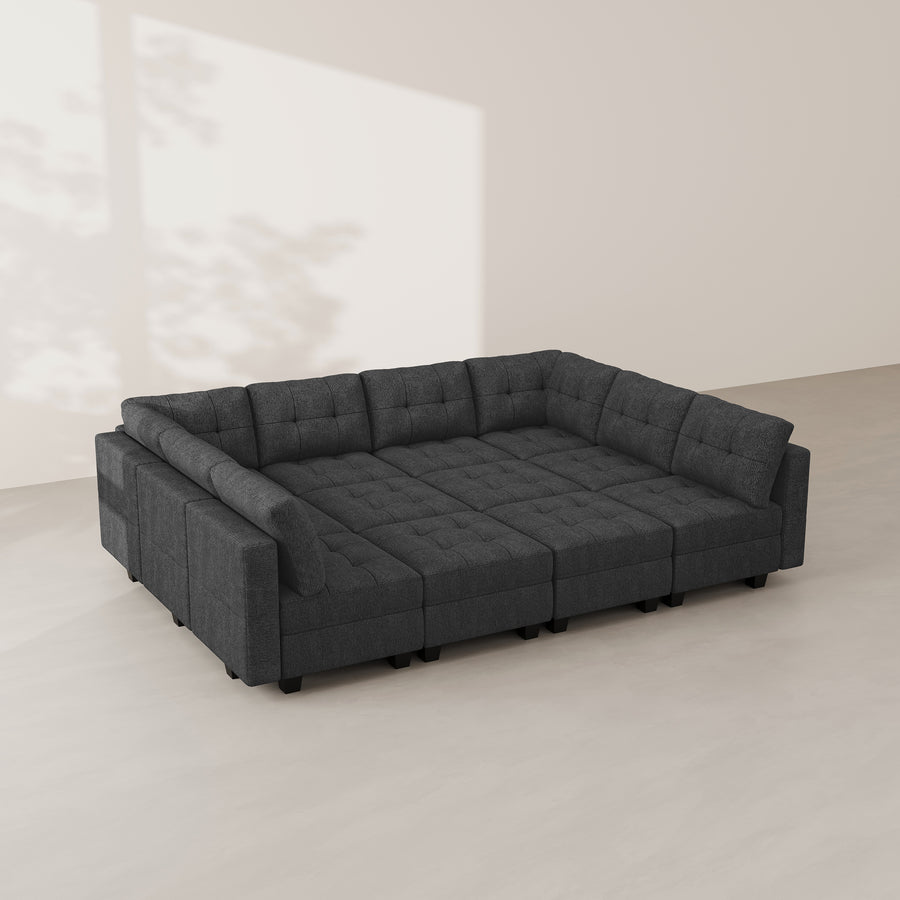Shadow-Grey-/-Weave-12-Seat-Pit-Sectional