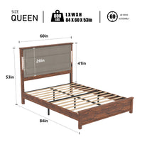 Wood Bed Frame - Queen BSN