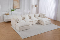 Cloud Oversized U-Shaped Modular Sectional Sofa with Flexible Configuration