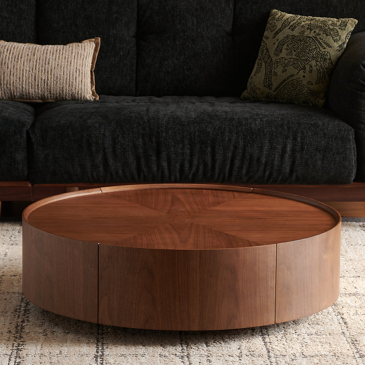 Handcrafted Walnut Mosaic Top