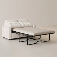 Misty-White-/-Chenille-Pullout-Loveseat
