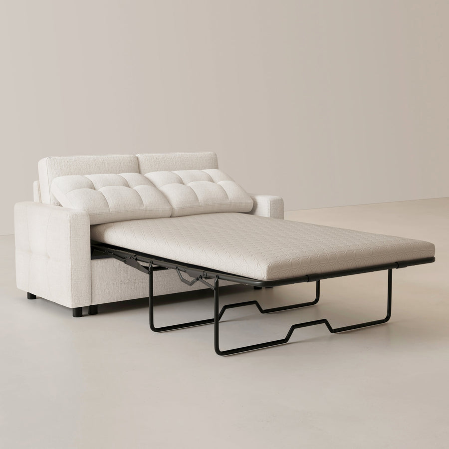Misty-White-/-Chenille-Pullout-Loveseat