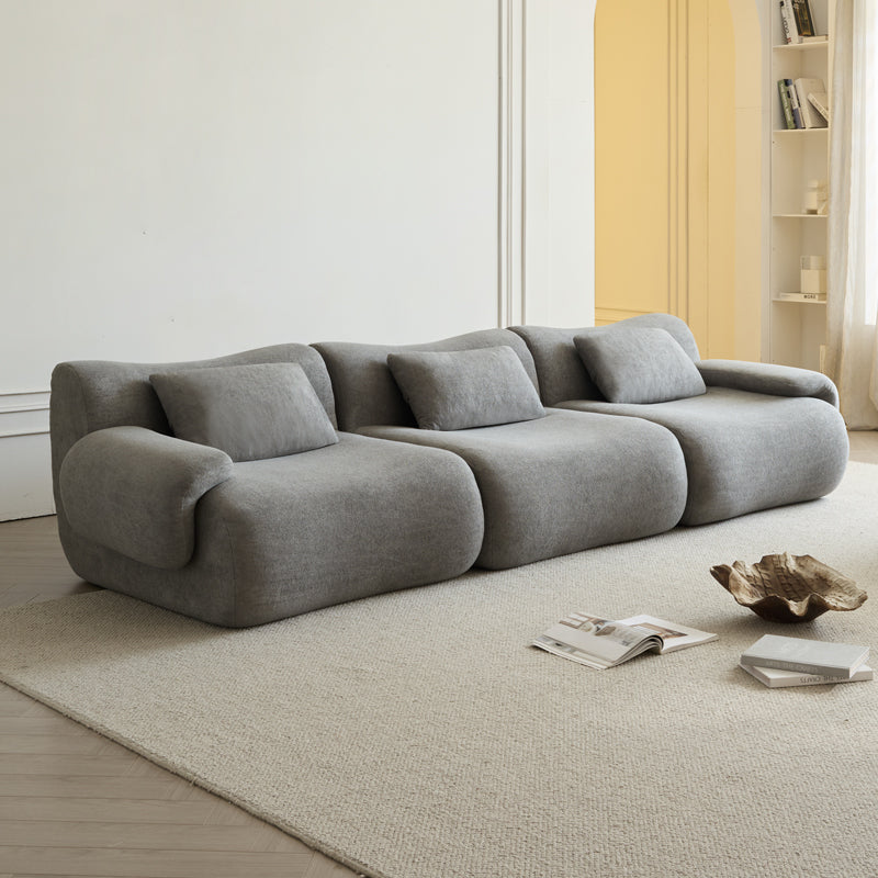 Boucle-Pure-Grey-3-Seats-Sofa