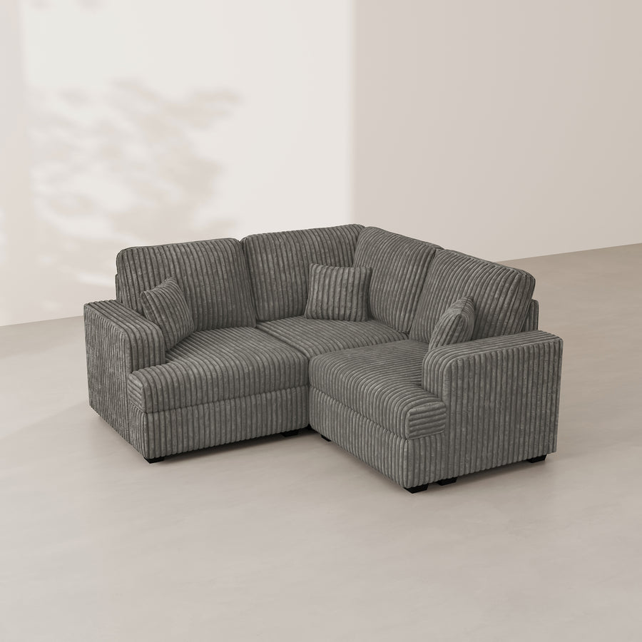 Mink-Brown-/-Corduroy-3-Seat-L-Shaped-Sectional