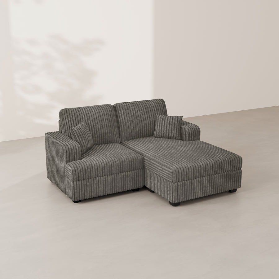 Mink-Brown-/-Corduroy-Right-Chaise-Loveseat