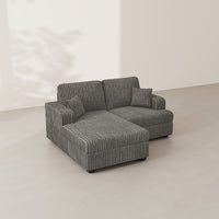 Mink-Brown-/-Corduroy-Left-Chaise-Loveseat