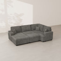 Mink-Brown-/-Corduroy-5-Seat-Left-Chaise-Pit-Sectional