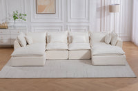 Cloud Oversized U-Shaped Modular Sectional Sofa with Flexible Configuration