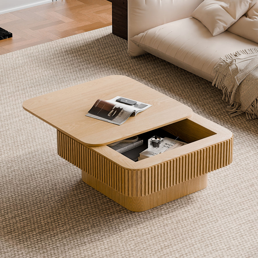 Belffin-square-fluted-wooden-coffee-table-with-open-storage-compartment