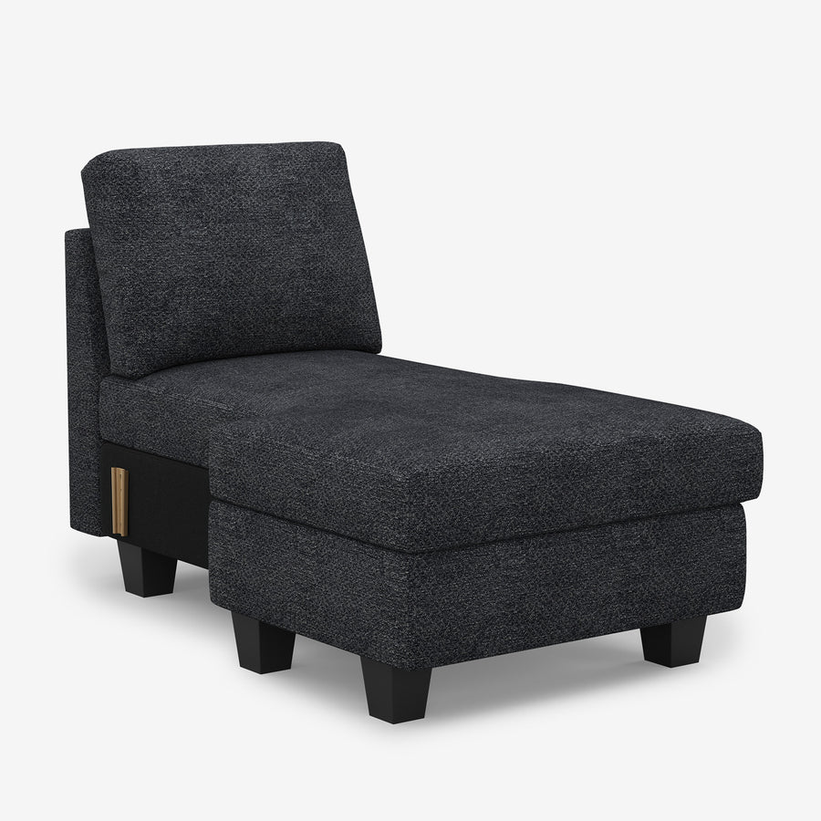 Graphite-Grey-/-Chenille-Module-Armless-Left-Chaise