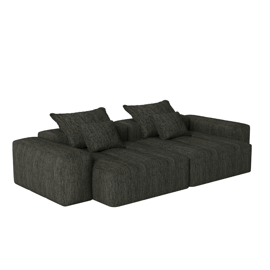 Graphite-Gray-/-Chenille-Loveseat