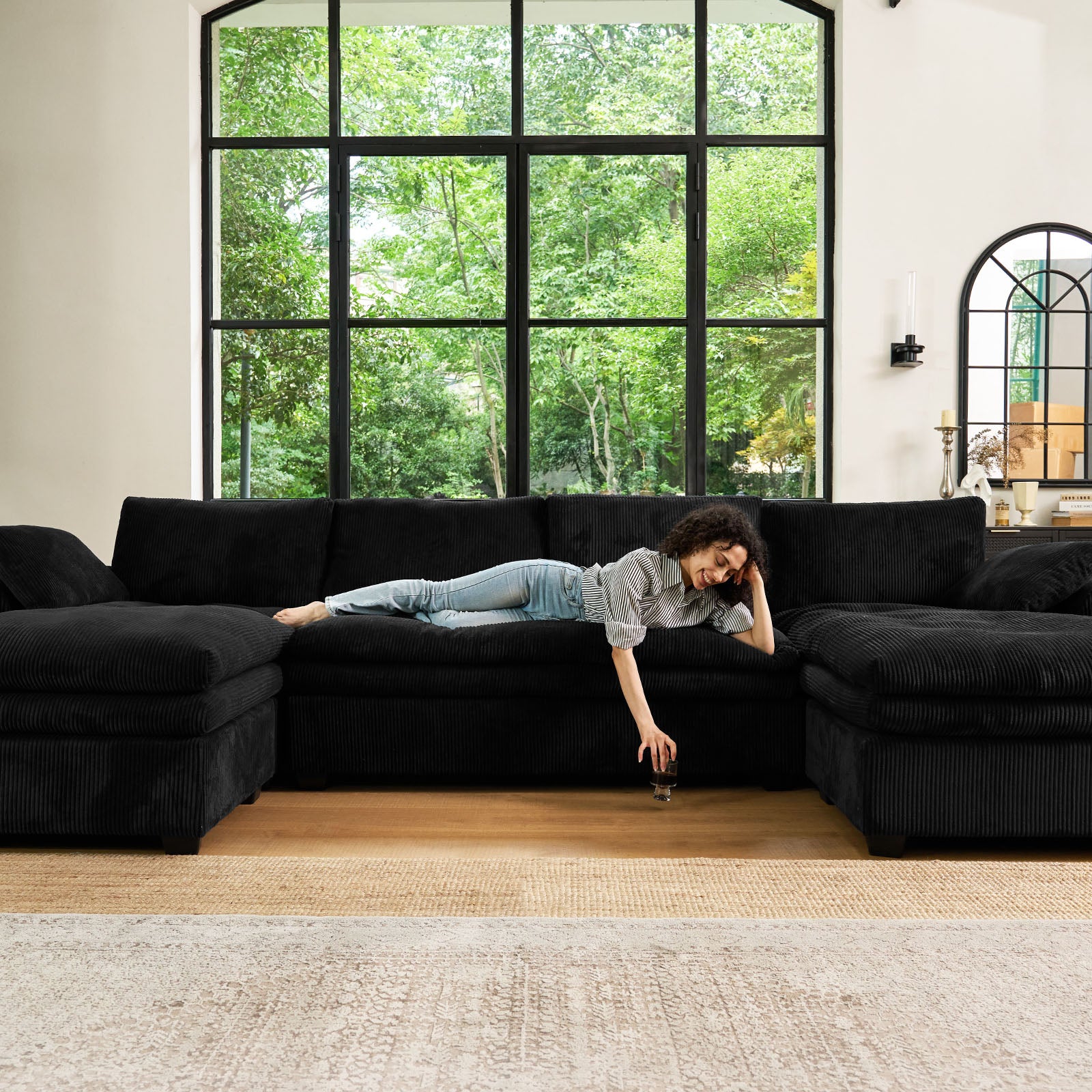 Vayla Oversized Cloud 6 Seats Corner Sofa