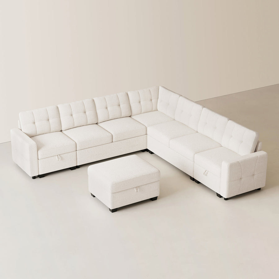 misty-white-/-chenille-7-Seats-Sectional-with-Ottoman