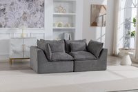 Velora Oversized Modular Loveseat Sofa