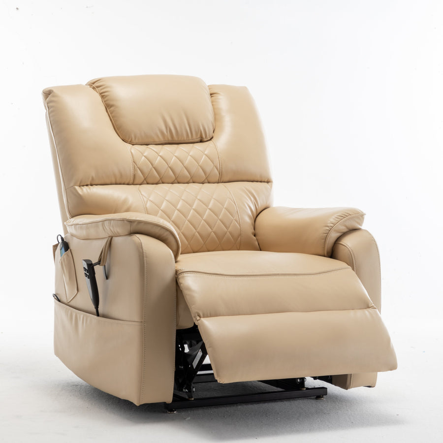 Smooth-Cream-/-Faux-Leather