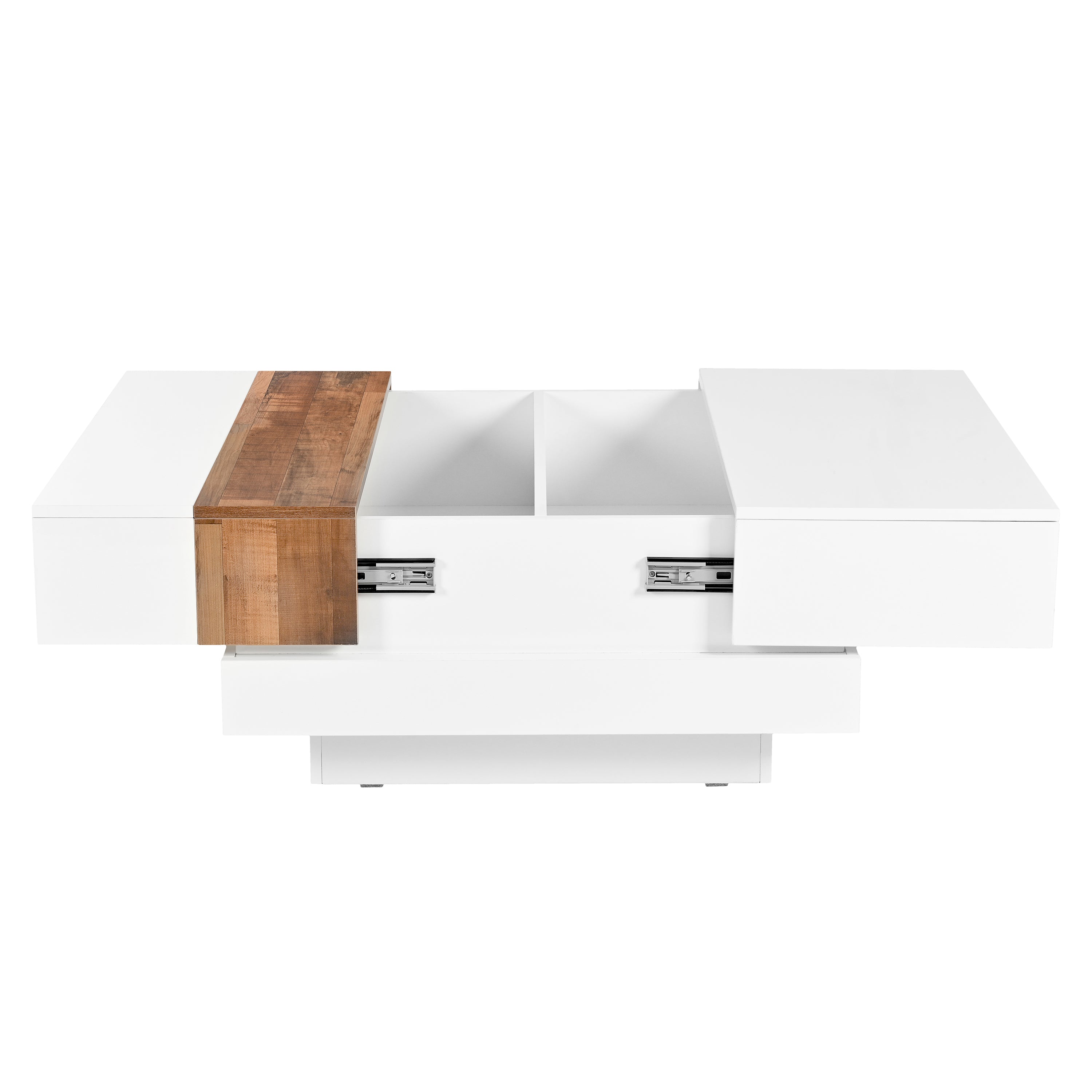 Extendable High Gloss Square Coffee Table