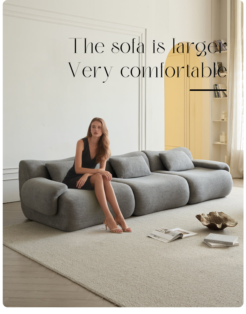 Boucle-Pure-Grey-3-Seats-Sofa