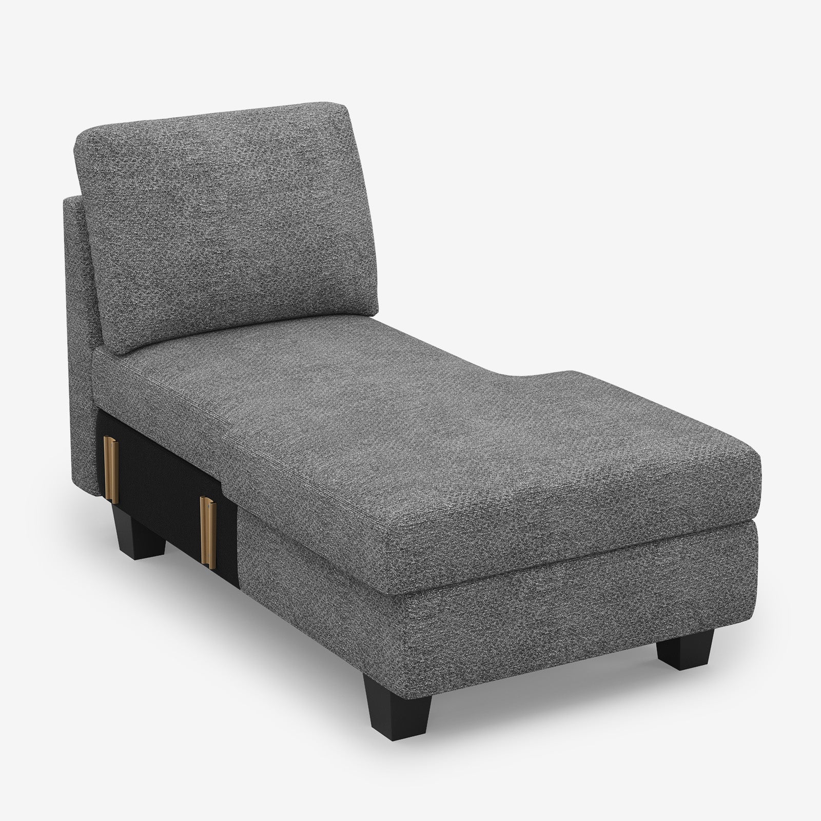 Belffin Modular Chenille Storage Chaise