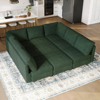 Seaweed-Green-/-Corduroy-9-Seat-Pit-Sectional