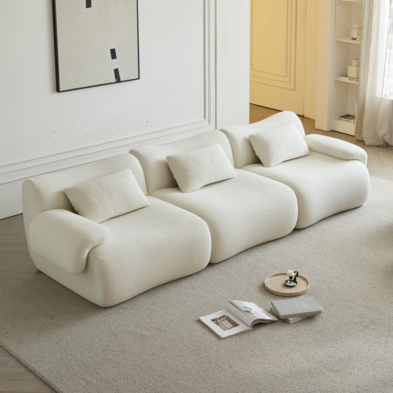 Boucle-Mint-Cream-3-Seats-Sofa