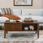 Mid Century Fluted Coffee Table