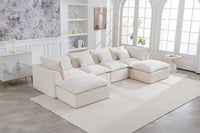 Cloud Oversized U-Shaped Modular Sectional Sofa with Flexible Configuration