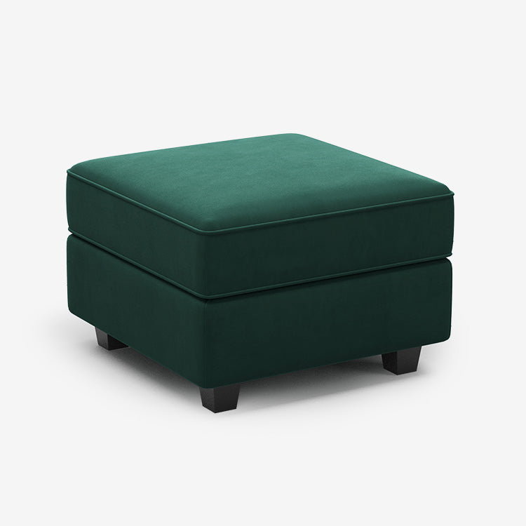 Pine-Green-/-Velvet-Module-Ottoman
