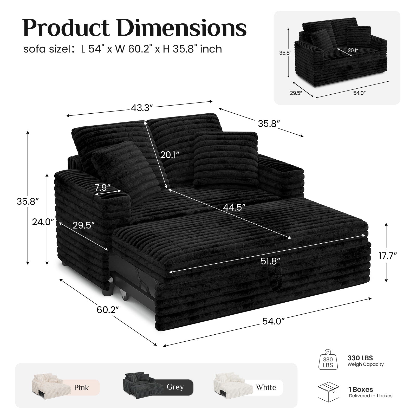 Faux-Rabbit-Fur-Corduroy-Piano-Black-dimension