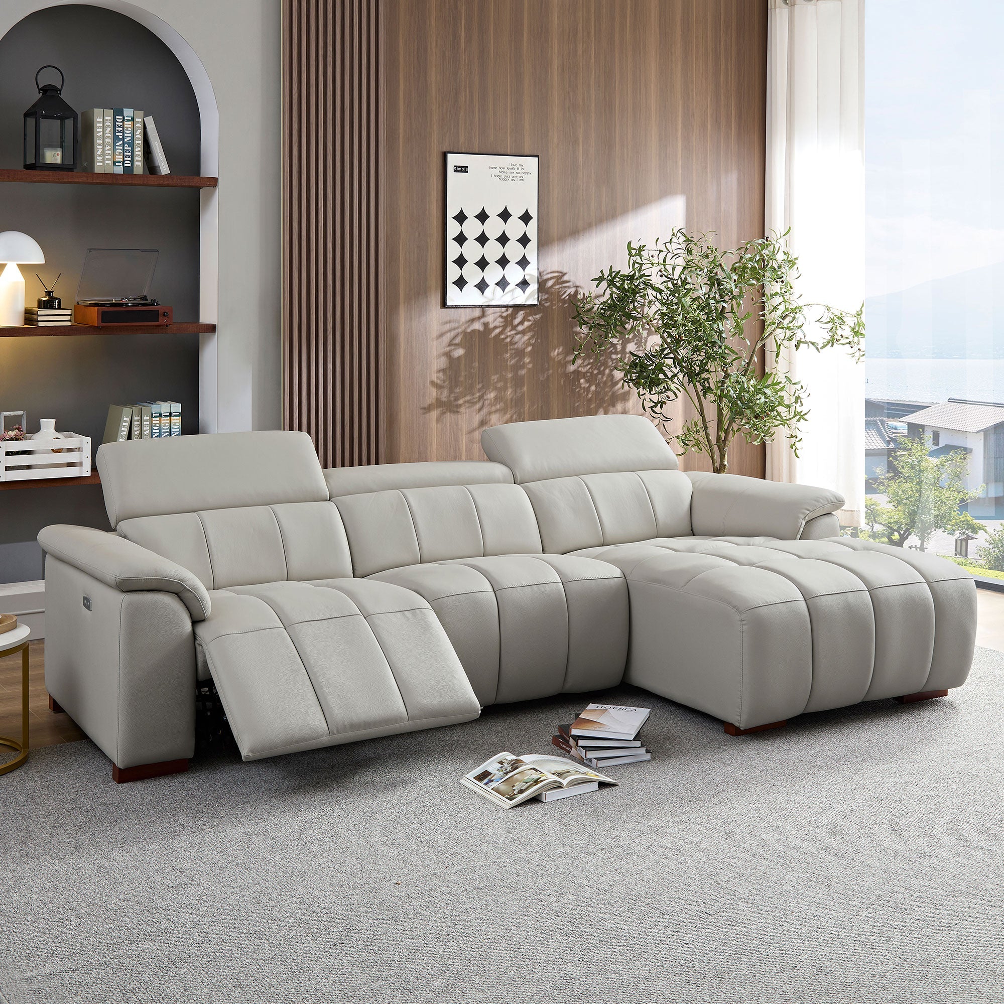 genuine-leather-mist-gray-3-seats-right-l-shaped-sectional