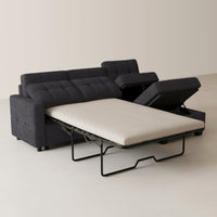 Graphite-Grey-/-Chenille-4-Seat-L-Shaped-Pullout-Sectional
