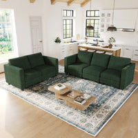 Seaweed-Green-/-Corduroy-3-Seat-Sofa-and-Loveseat-Set