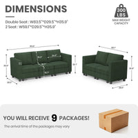 Seaweed-Green-/-Corduroy-3-Seat-Sofa-and-Loveseat-Set-dimension