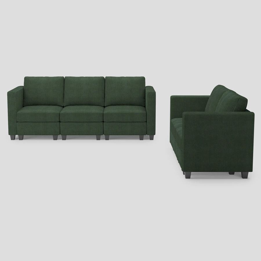 Seaweed-Green-/-Corduroy-3-Seat-Sofa-and-Loveseat-Set