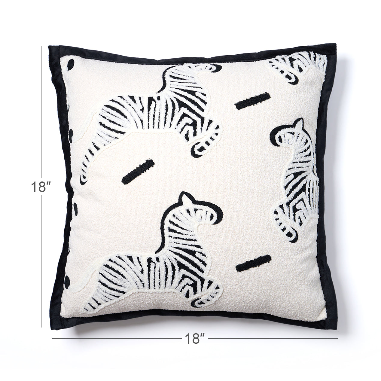 Zebra Rhythm Throw Pillow