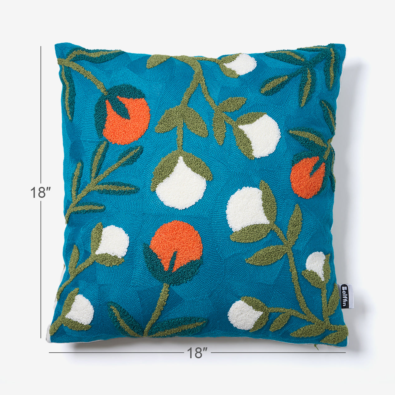 Floral Sonata Throw Pillow