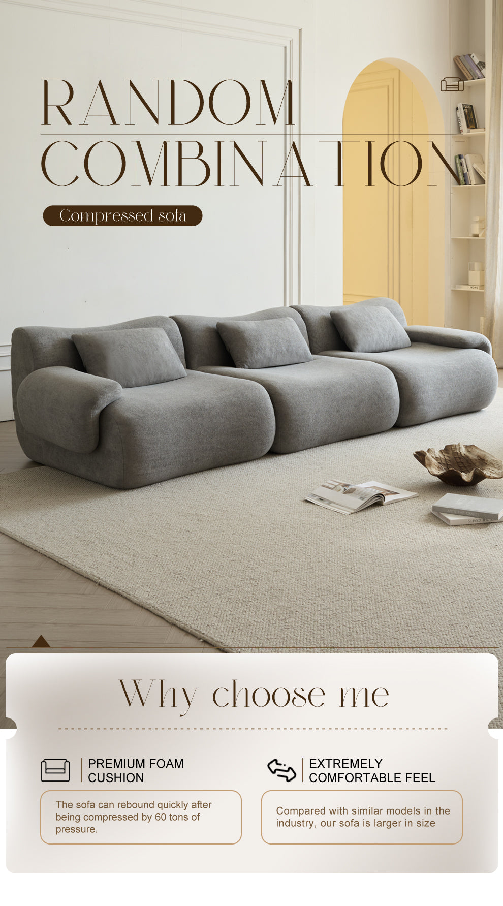 Boucle-Pure-Grey-3-Seats-Sofa