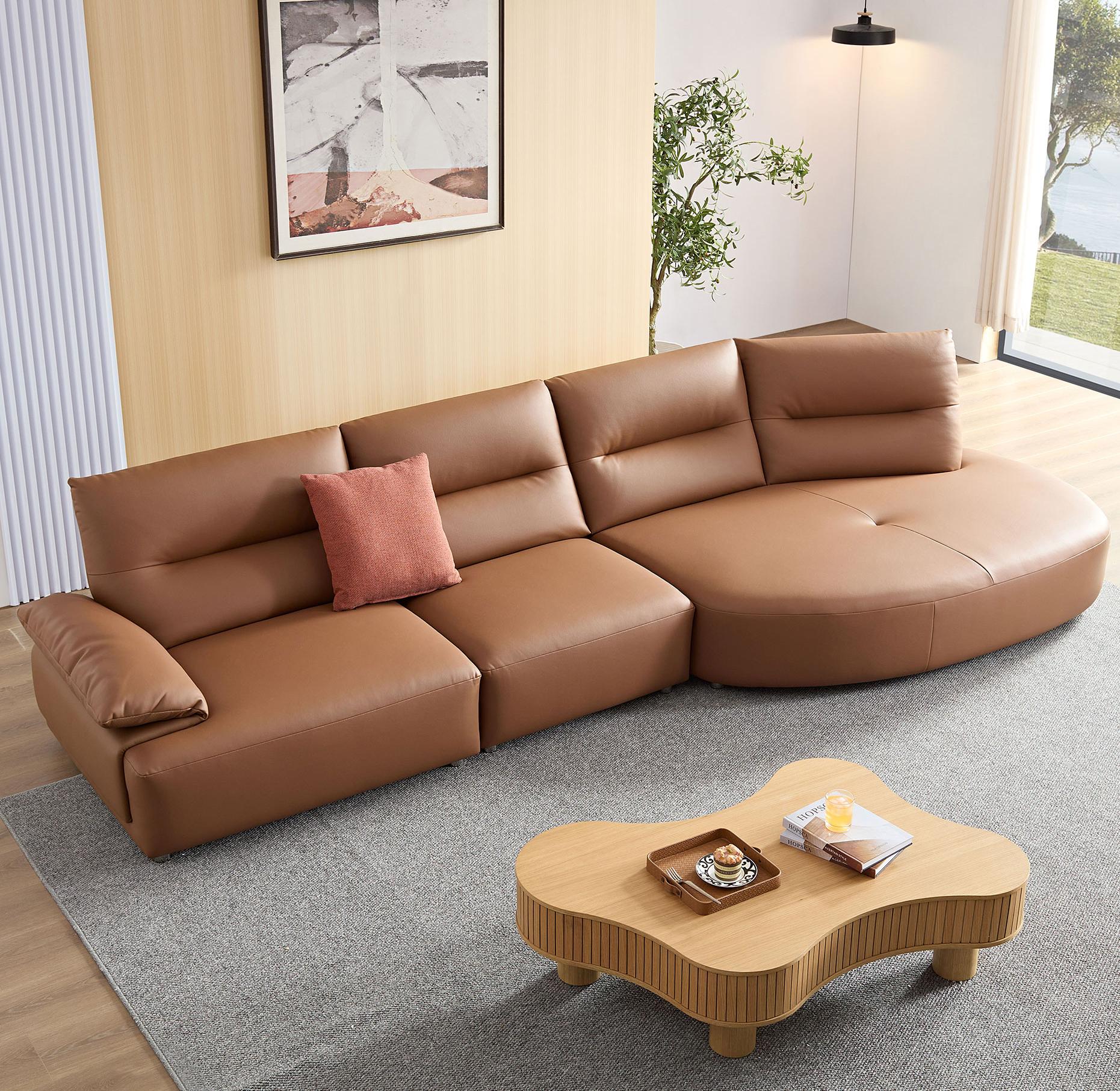 Belffin Rovana Channel Tufted Modular Sectional Sofa