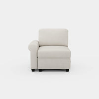 Misty-White-/-Chenille-Module-Left-Seat