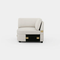 Misty-White-/-Chenille-Module-Corner-Seat