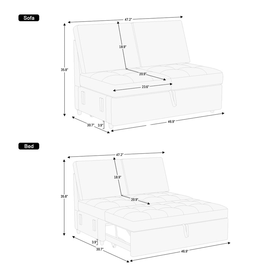 Module-Pullout-Loveseat-dimension